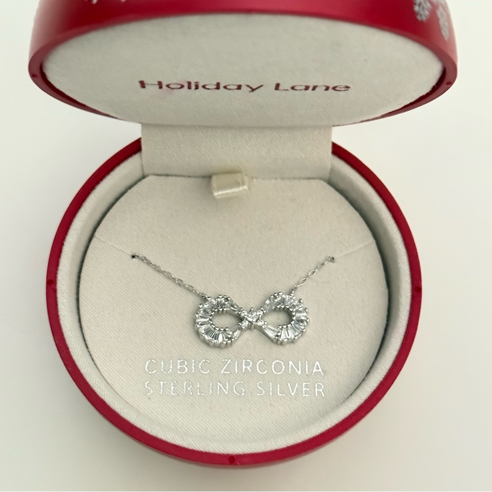 Holiday Lane Silver Infinity Necklace